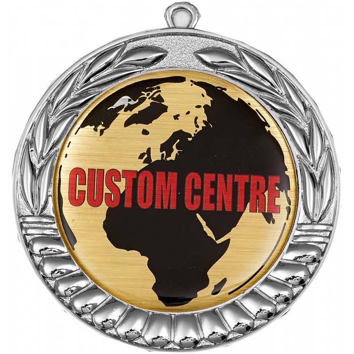 70MM CUSTOM VINYL DOMED LEAF MEDAL  **BUDGET OPTION**